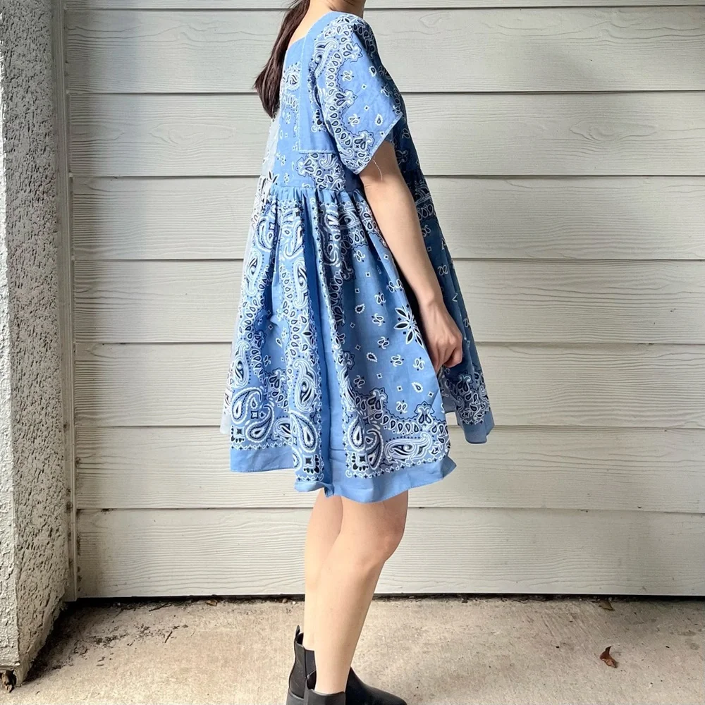 Handmade Bandana Dress/Half&Half - Picture 15 of 16